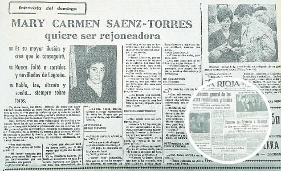 Mary Carmen, rejoneadora